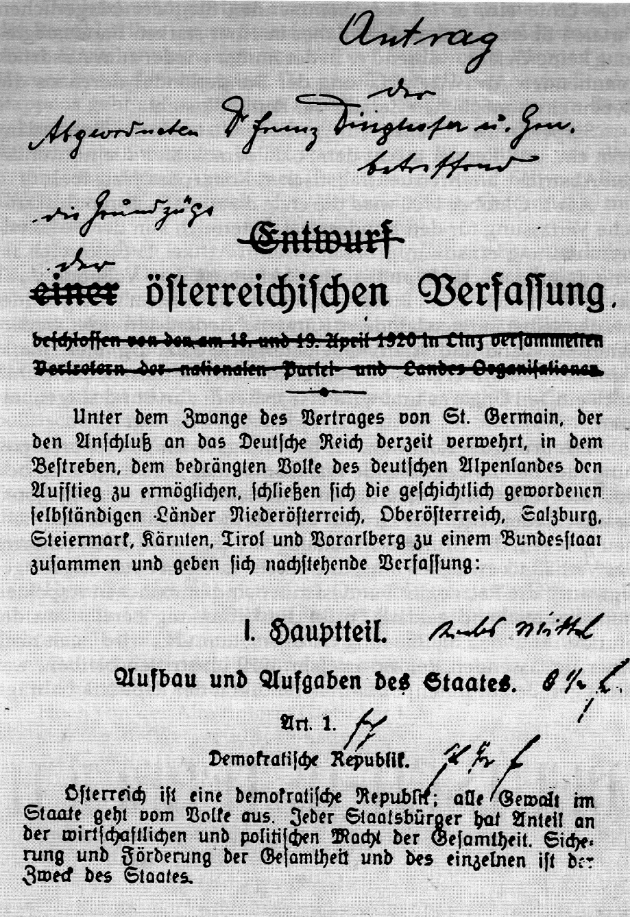 Verfassungsentwurf