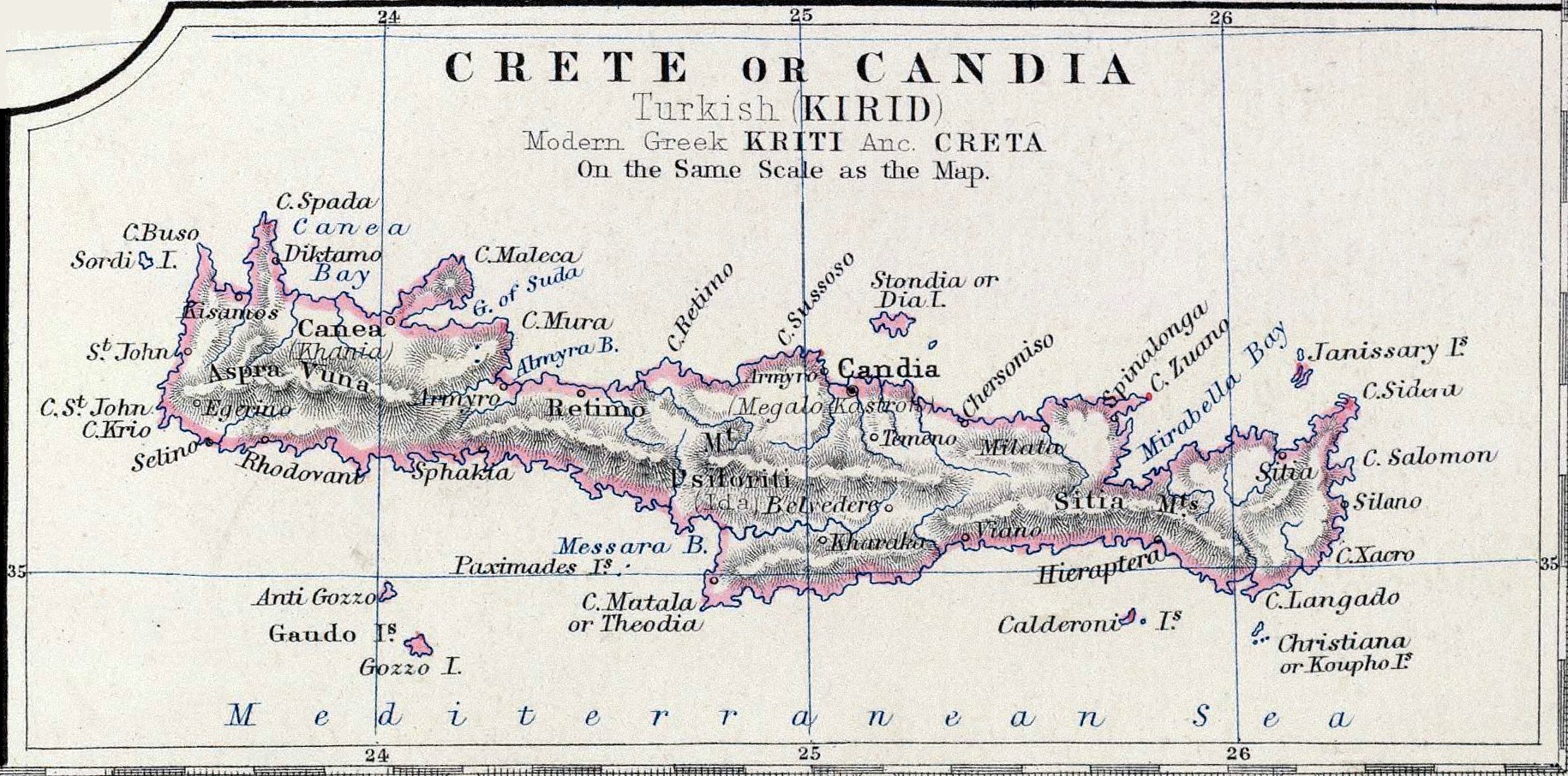 Karte Kreta 1897